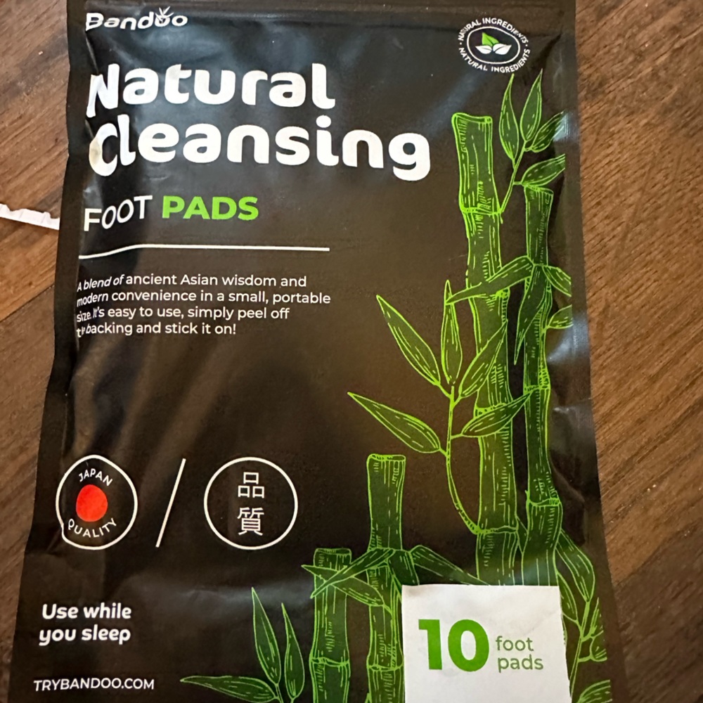 Bandoo Natural Cleansing Foot Pads - 10 Detox Patches **NEW**